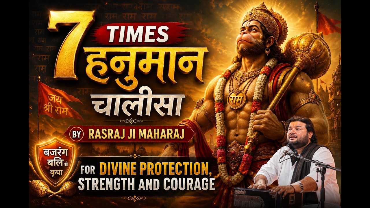 7 Times Hanuman Chalisa | Powerful Chant for Strength, Peace & Protection