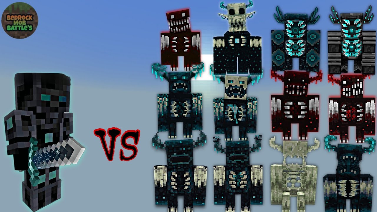 Blood God of Infinity vs Warden Plus (Wardens) | Minecraft Bedrock | Mob Battle