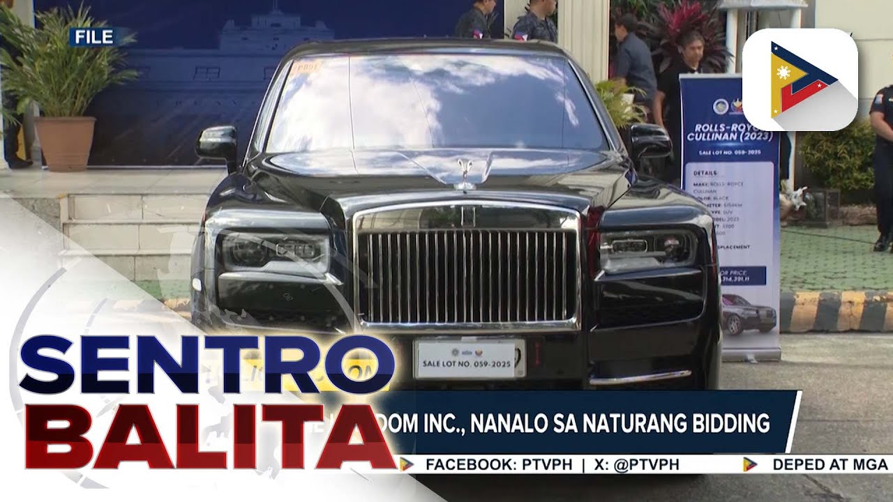Kontrobersyal na Rolls-Royce Cullinan ng mga Discaya, may bumili na sa auction ng BOC ngayong...