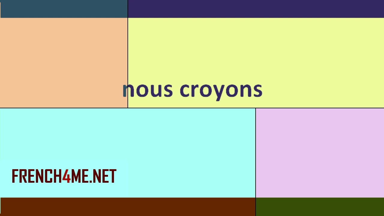French For Beginners  I  How to pronounce  I nous croyons