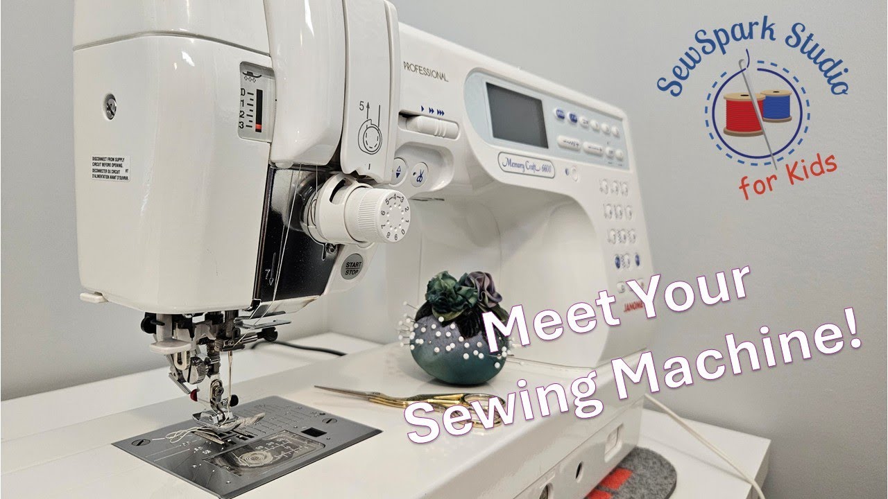 Introduction to the Sewing Machine (SewSpark Kids Lesson #1) - BEGINNER FRIENDLY!