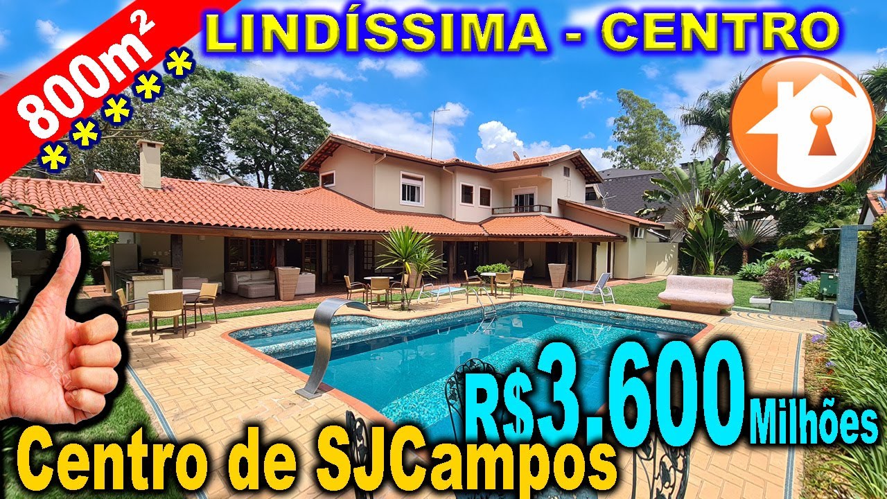 Casa espetacular - Jardim Apolo I - S&atilde;o Jos&eacute; dos Campos -  R$3.600.000