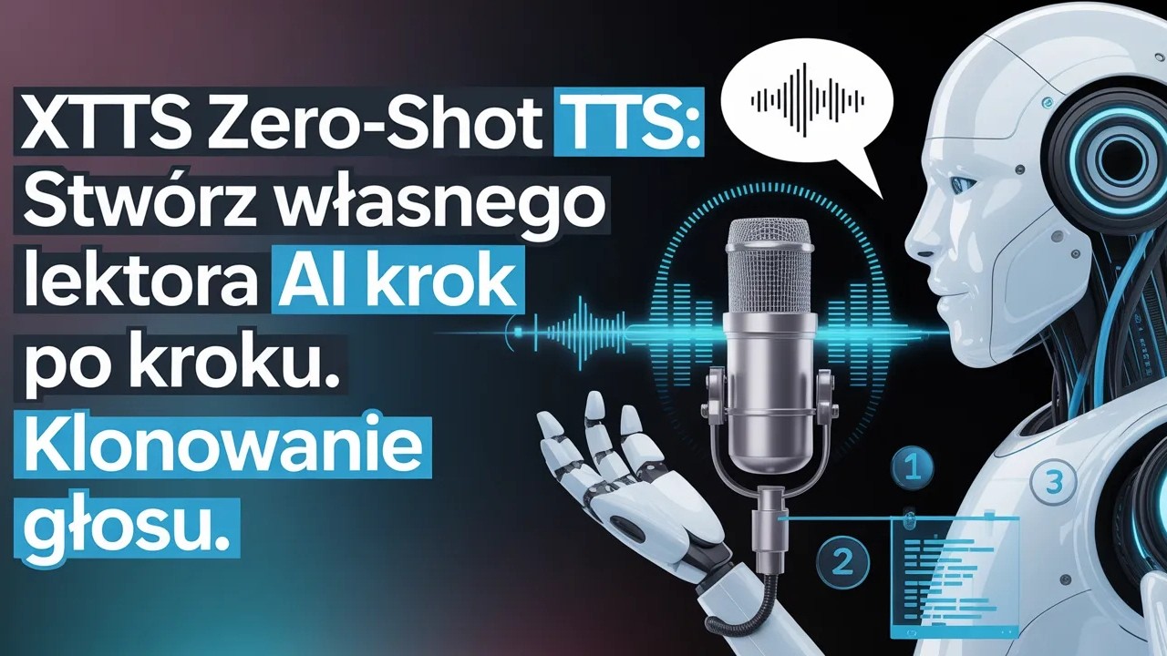 XTTS Zero-Shot TTS: Stw&oacute;rz własnego lektora AI krok po kroku. Klonowanie głosu.