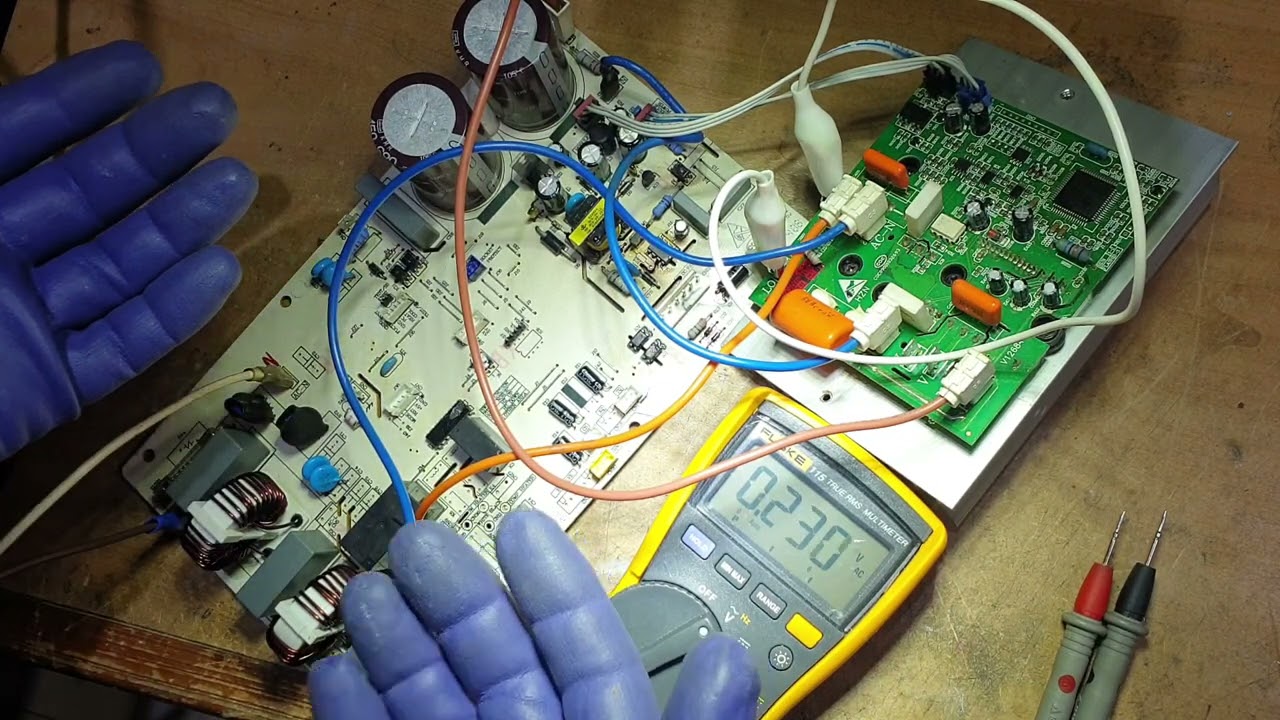 haier collegamento e test scheda sul banco