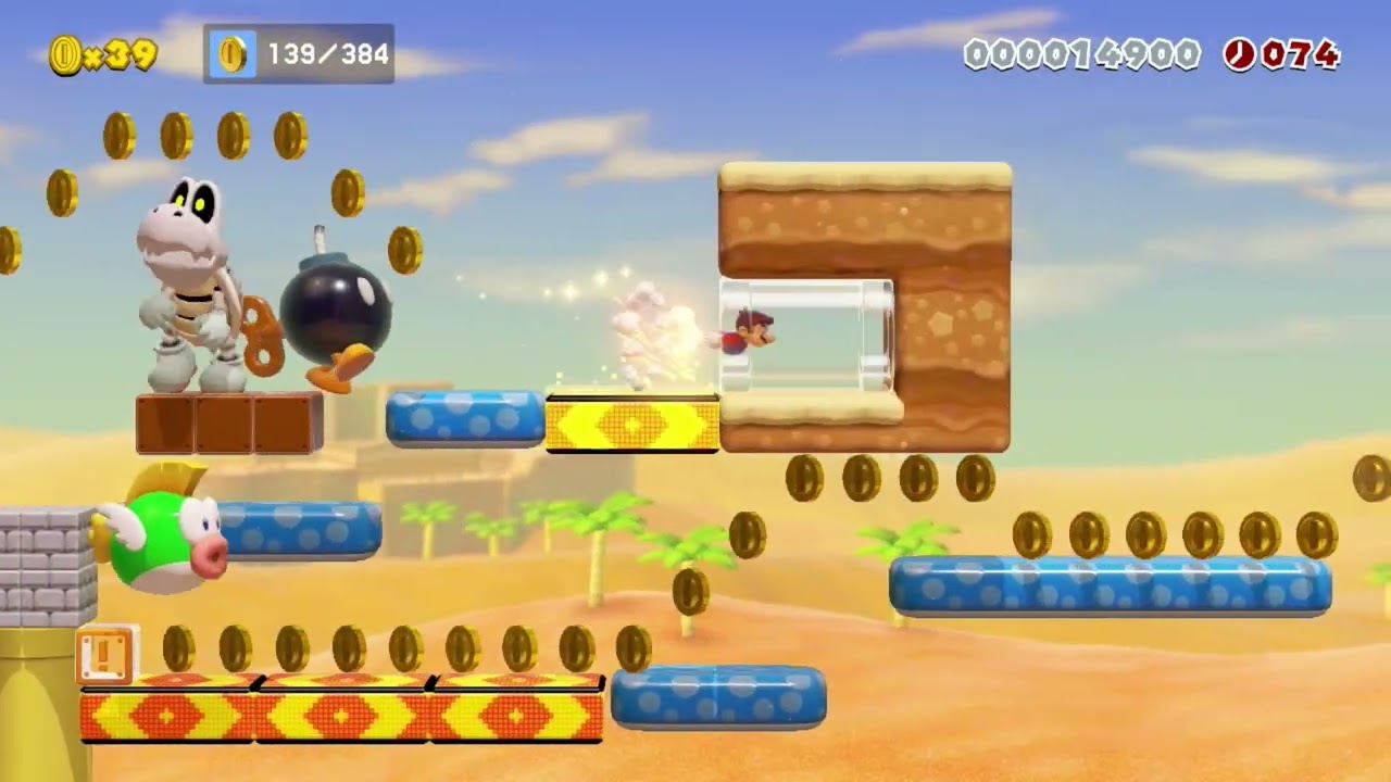 384 Coins Auto Level - Super Mario Maker 2