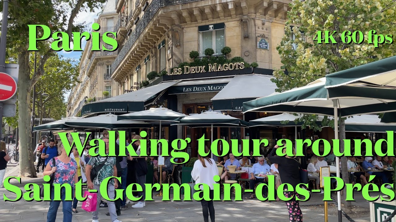 Paris Walking Tour in 4K:  One of the most lovely neighbourhoods in Paris - Saint Germain des Prés