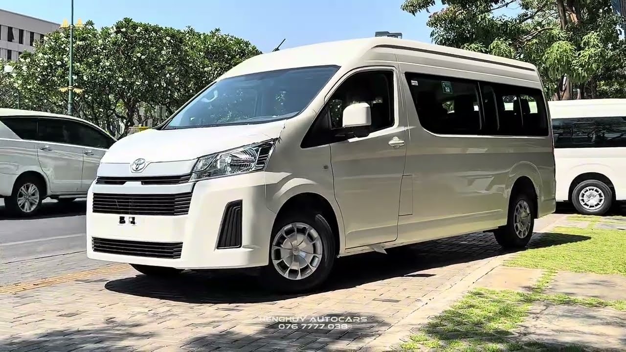 New 2025 Toyota hiace Standard Option high roof - Interior Exterior Details