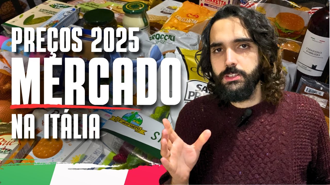 COMPRAS NO SUPERMERCADO NA ITÁLIA | Preços Atualizados 2025 (PARA 2 PESSOAS)