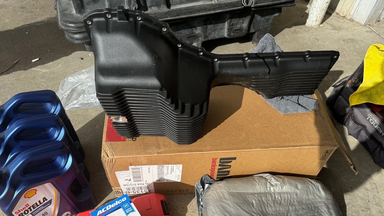 2017-19 Duramax L5P Banks high capacity oil pan installation