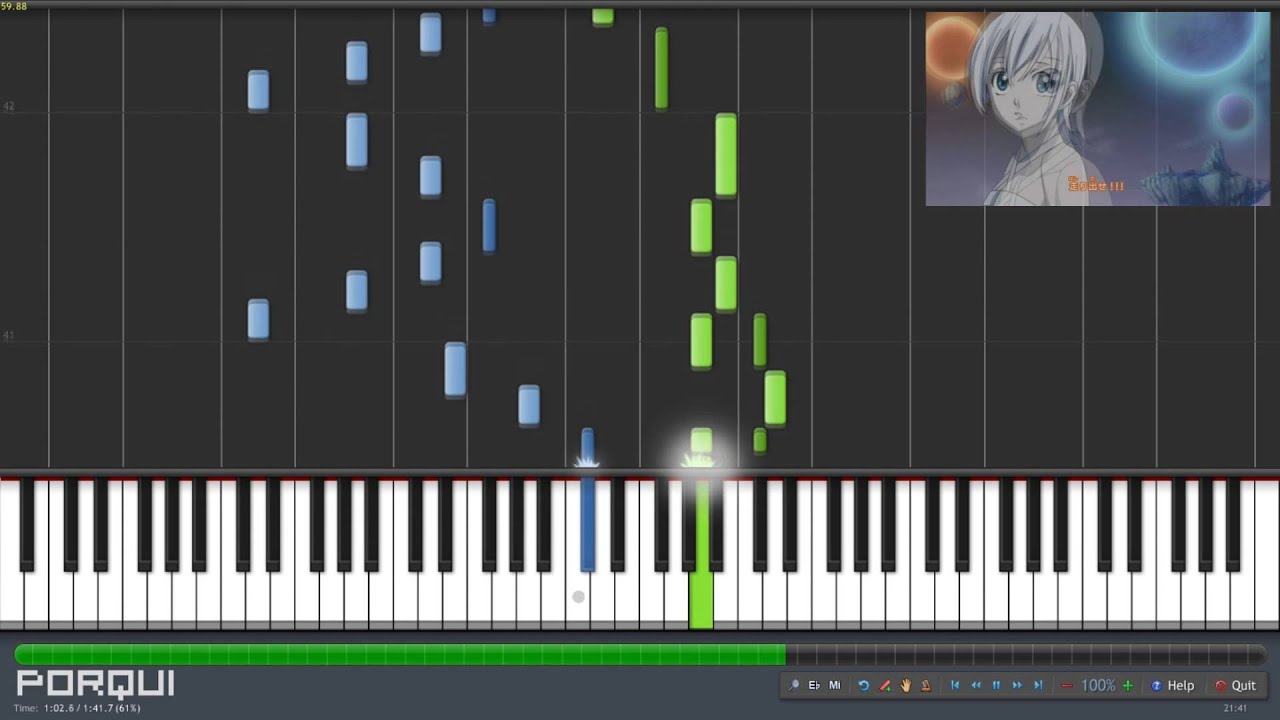 Fairy Tail Ending 8 - Don't Think. Feel !!! (Synthesia)