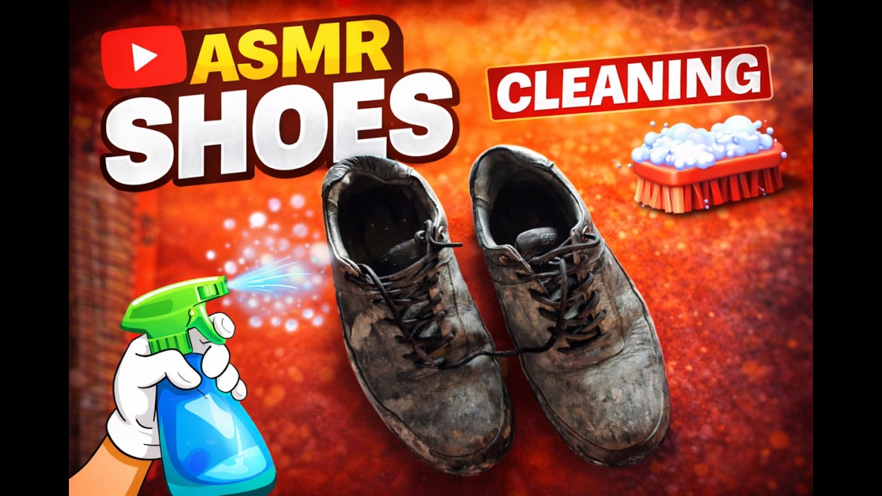 “ASMR Deep Clean – Muddy Shoes Restoration”