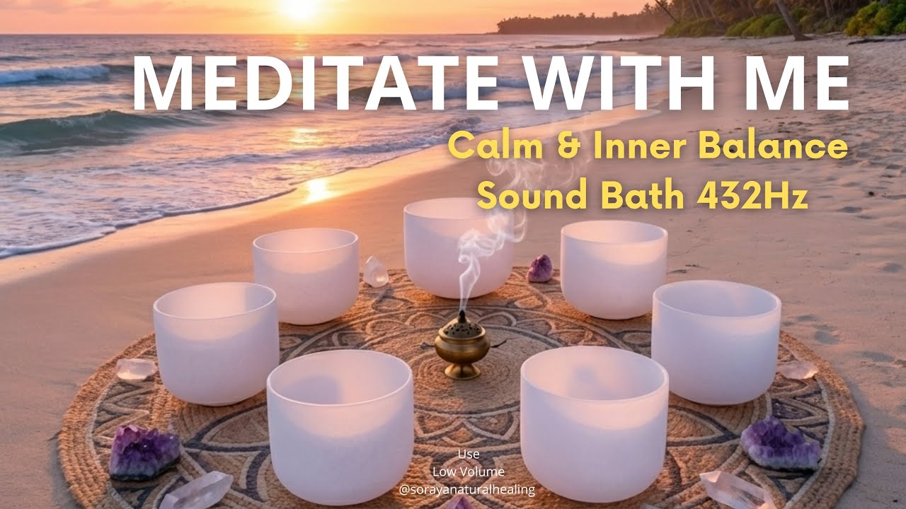 Crystal Bowl Sound Bath 432Hz | Calm & Inner Balance