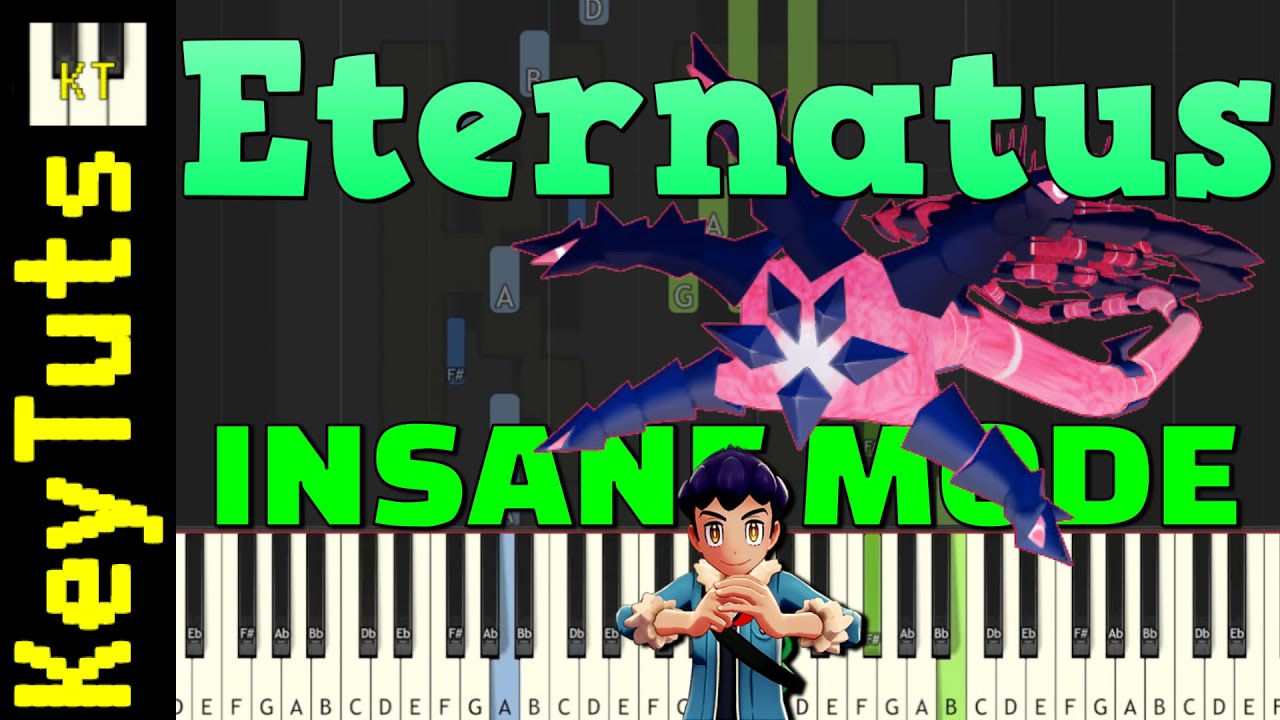 Eternatus Battle [Phase 3] from Pokemon Sword and Shield - Insane Mode [Piano Tutorial] (Synthesia)
