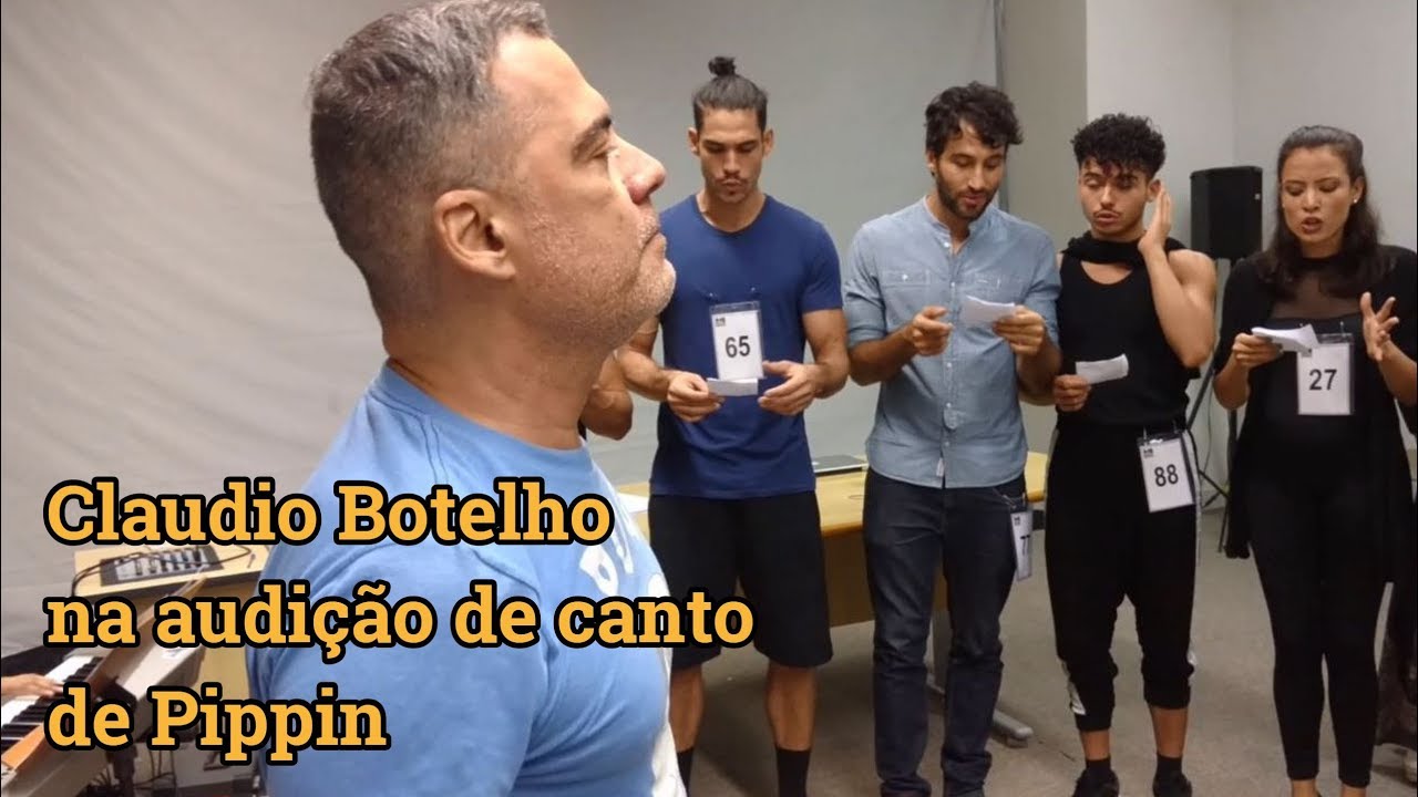 Claudio Botelho na audi&ccedil;&atilde;o de canto de Pippin (Maio 2018)