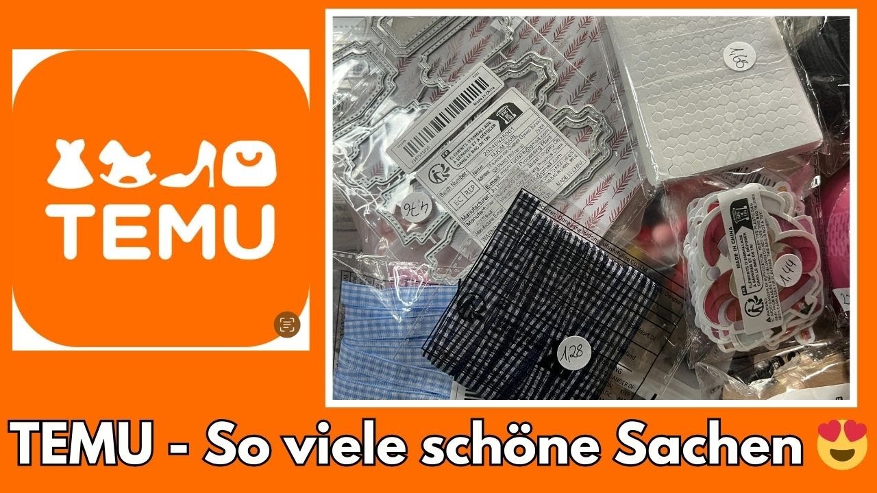 TEMU Haul!! Tolle Stanzen, Papiere, Perlen und so viel mehr 😍❣️