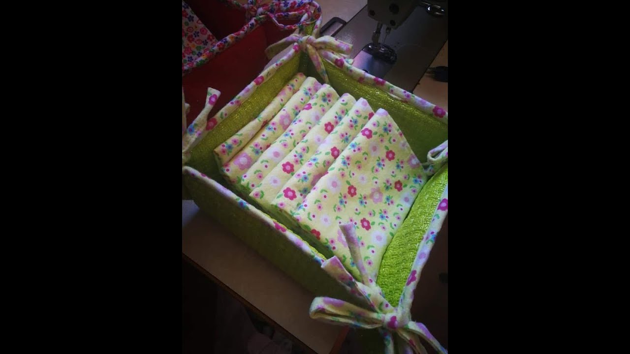 مشروع2020 ناجح👌 ومربح 👍خياطة سلة للمناديل🙌 بالسكاي مع سعر البيع👛