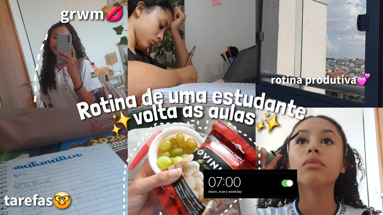 MINHA ROTINA VOLTA AS AULAS!✨️📓|tarefas, grwm, café 