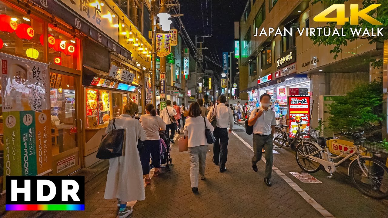 Japan - Tokyo Ogikubo Evening Walk to Minami-Asagaya • 4K HDR