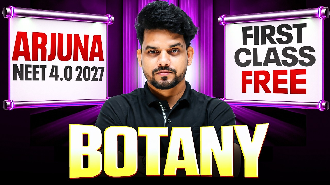 1st Class of Botany by Harshit Sir || ARJUNA NEET 4.0 2027 - Class 11th NEET 🔥