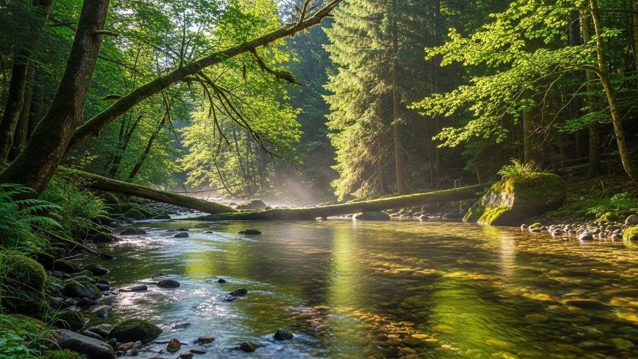 Serene Flowing River 🌿 Gentle Natural Ambience for Sleep, Focus, and Relaxation 