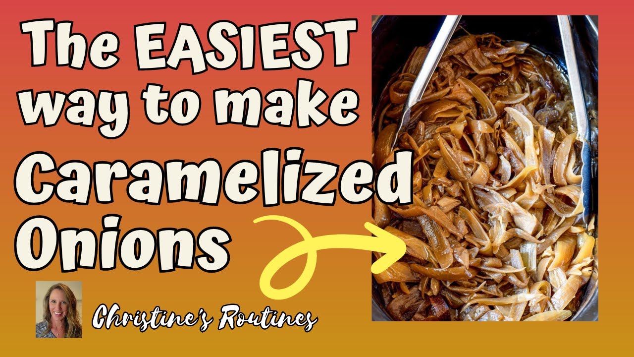 Perfectly Caramelized Onions! Crockpot Magic! #caramelizedonions #crockpot