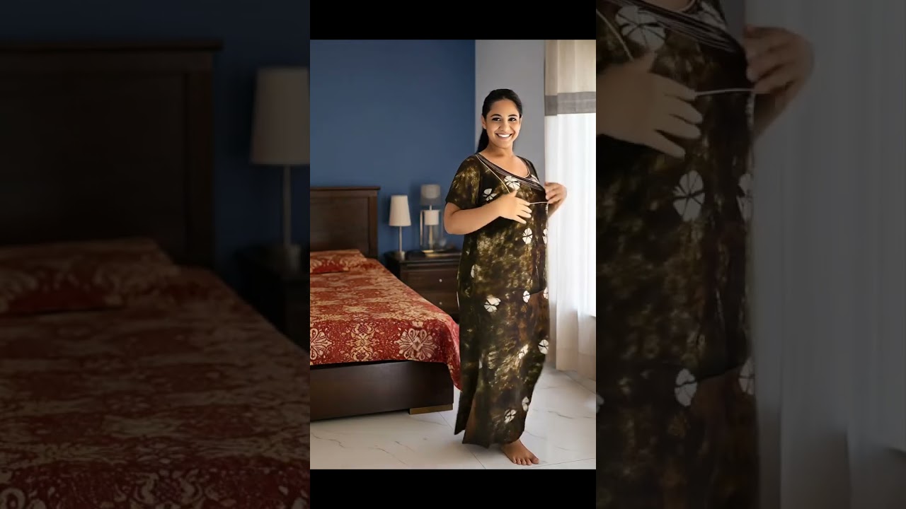 BANDEJ BATIK FANCY NIGHTY RATE 210/-#nighty #batik #ytshorts #manufacturing #mumbai #share #shorts