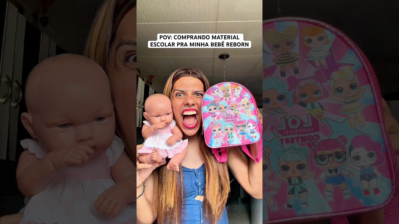 COMPRANDO MATERIAL ESCOLAR PRA MINHA BEBÊ REBORN 📚 Qual caderno comprar?