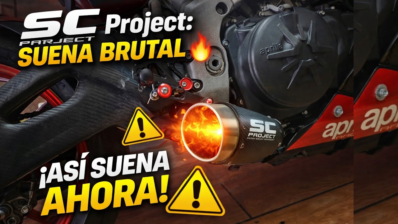 Le puse SC Project a mi Aprilia RSV4 RF… ¡SUENA BRUTAL! 🔥😱