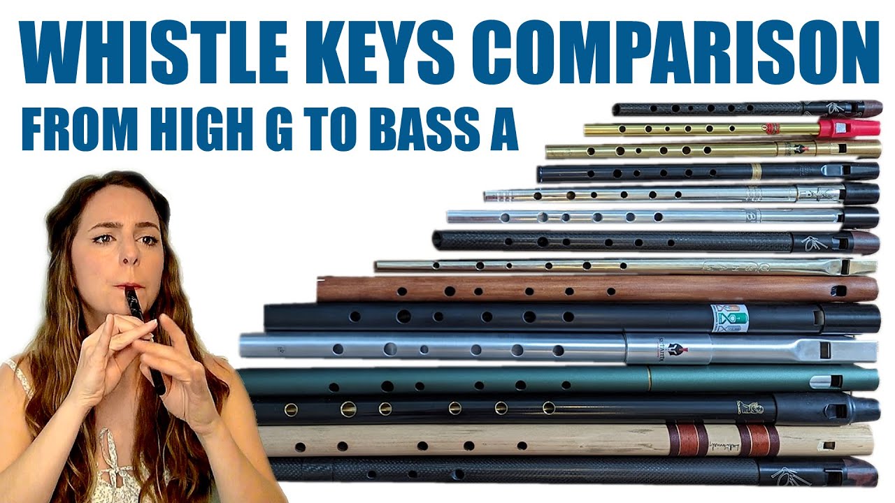 TIN WHISTLE KEYS - from high G to Bass A | HOW DIFFERENT WHISTLES SOUND