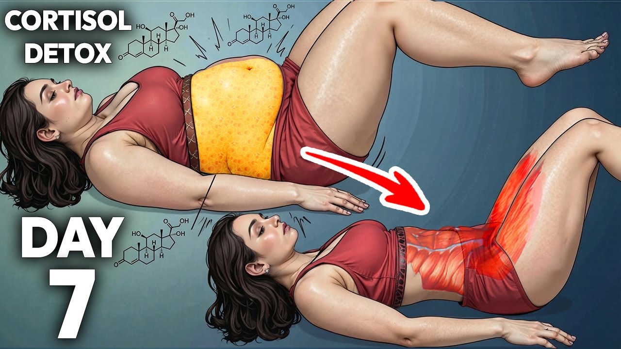 Day 7 of 7 | Somatic Workout | Drop Stress (Cortisol) to Control & Melt Belly Fat | Lazy Bed...