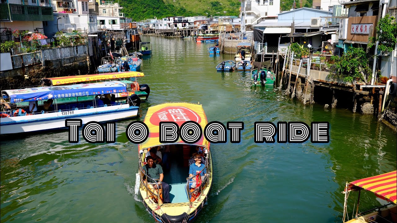Walking Tour | Tai O, Hong Kong | 4K Boat Ride #hongkong4k #topbunwalks 