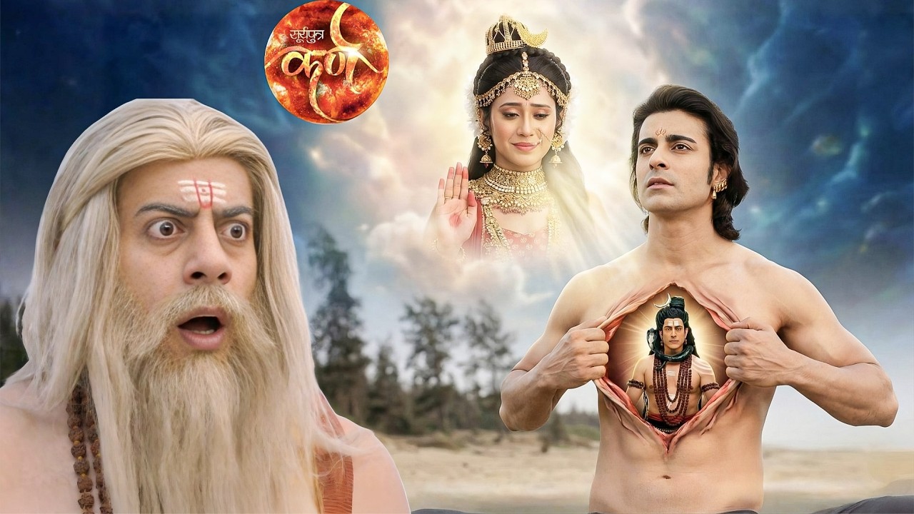 परशुराम ने फाड़ी कर्ण की छाती, अंदर दिखे महादेव! पार्वती ने दिया आशीर्वाद || Suryaputra karn