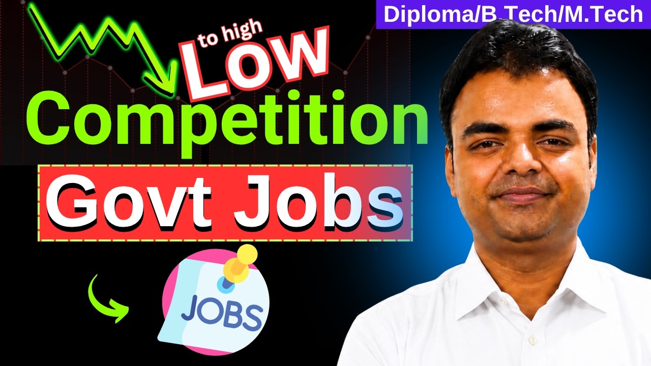 Easy Less Competition Govt Jobs After BTech 2026, Best Govt Jobs After BTech in India