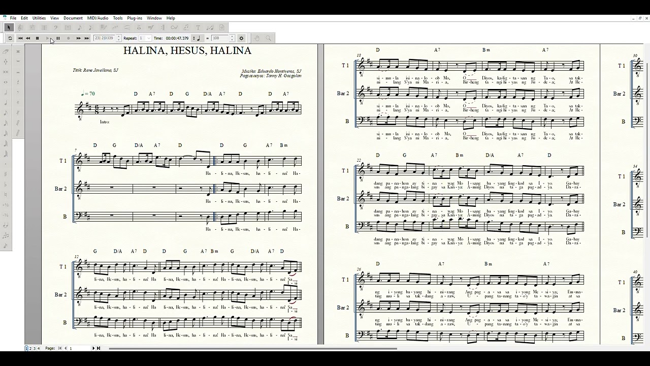 HALINA, HESUS, HALINA for Tenors