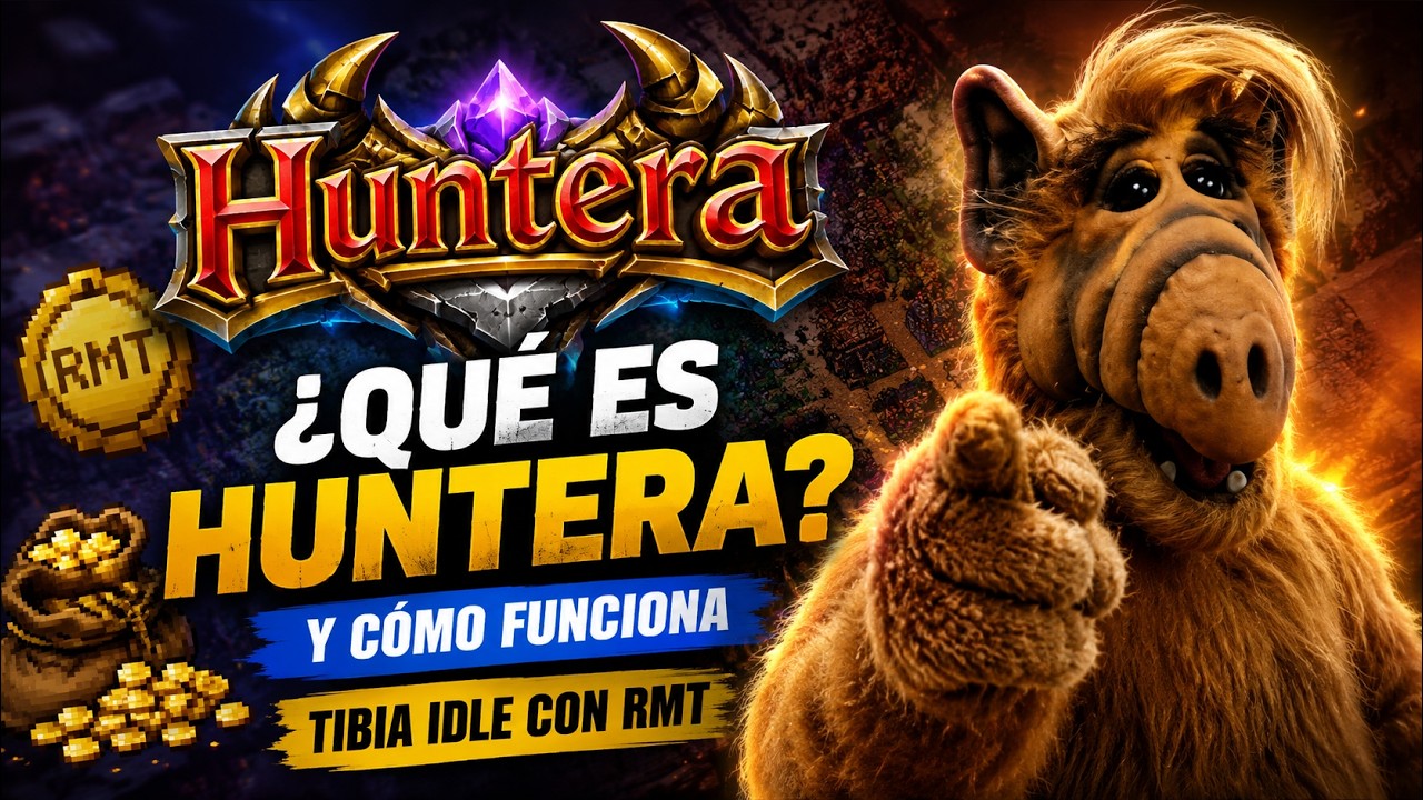 &iquest;Qu&eacute; es HUNTERA IDLE y c&oacute;mo funciona? 🔥 El TIBIA IDLE con RMT