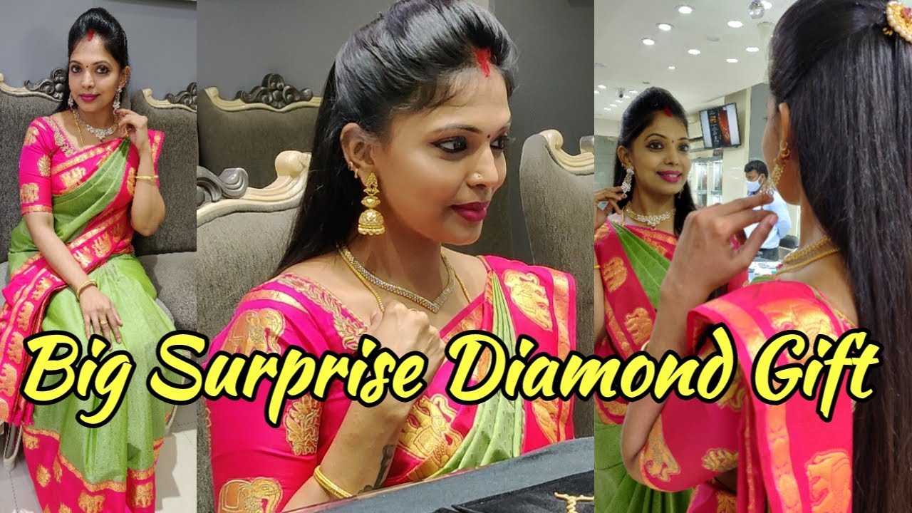 😍Surprise Diamond Gift to my wife😍|wedding Day Gift| EF. IF DIAMOND JEWELLERY |Kannan❤️bhagavathy