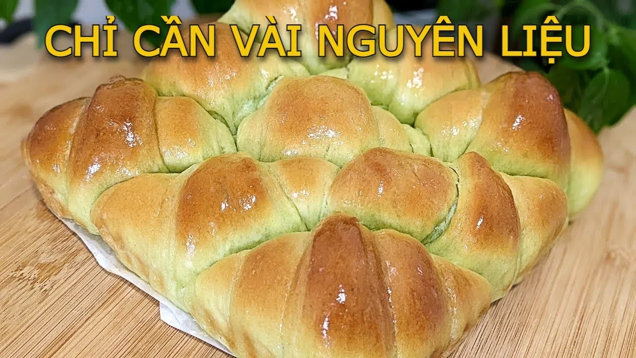 CHỈ CẦN VÀI NGUYÊN LIỆU LÀ CÓ BÁNH MÌ NGỌT LÁ DỨA ĂN NGAY | THƠM NGON MỀM XỐP | Y NHƯ NGOÀI TIỆM BÁN