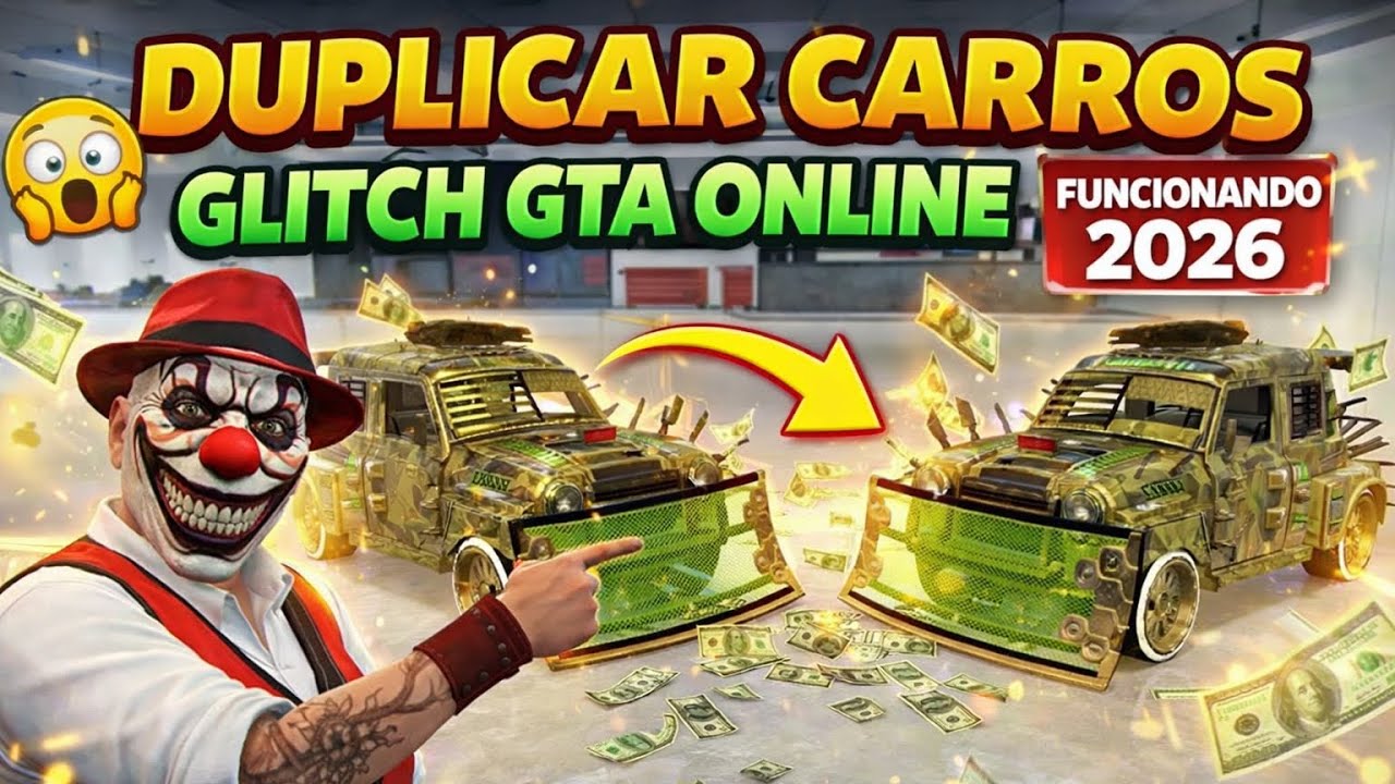 😱 NOVO GLITCH GTA V ONLINE 2026 | DUPLICAÇÃO DE CARROS