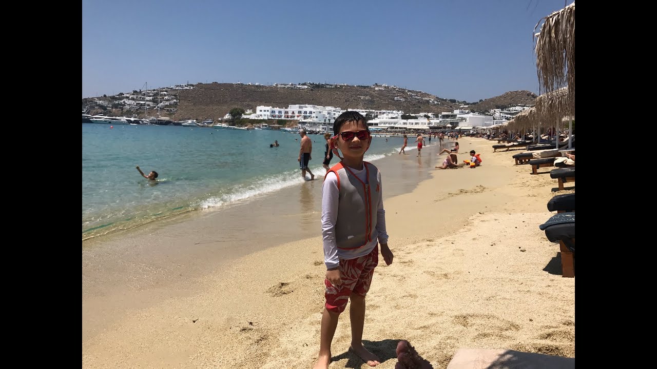 Mykonos, Greece:  Platis Gialos Beach