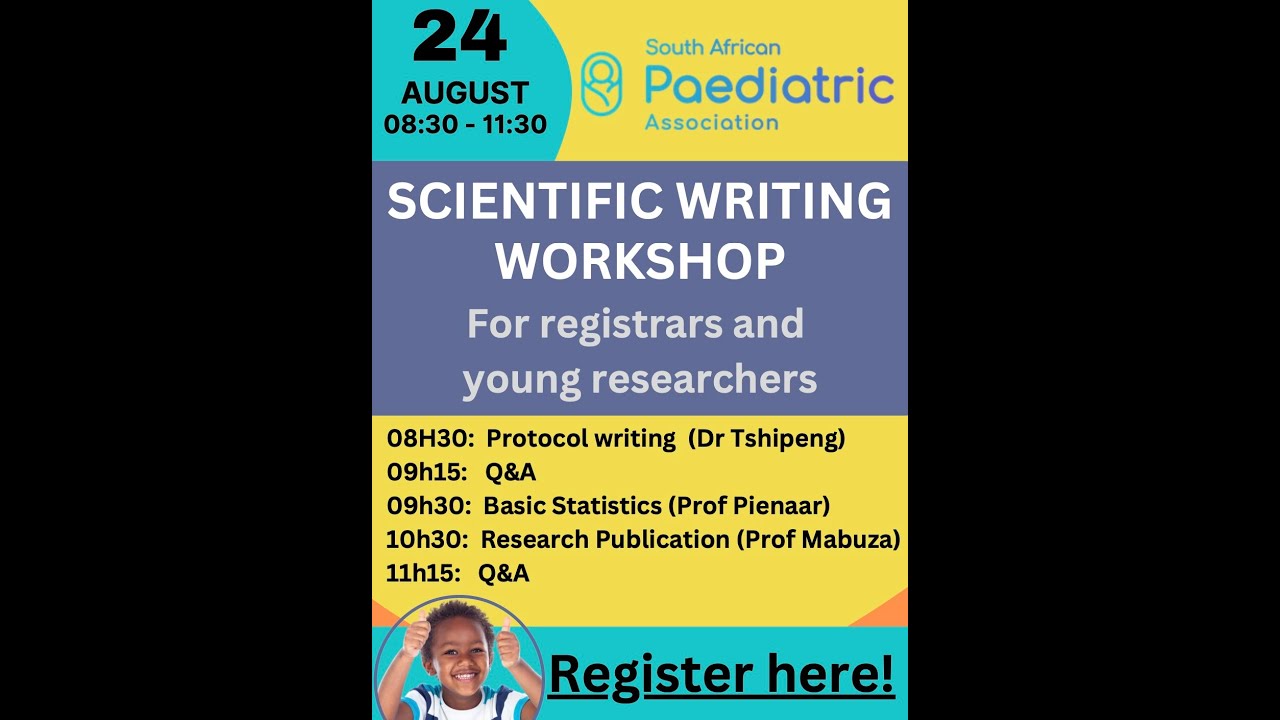 Scientific writing workshop: For registrars and young researchers