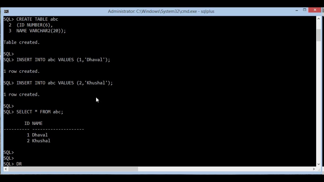How To Recover Drop Table Using Flashback Query