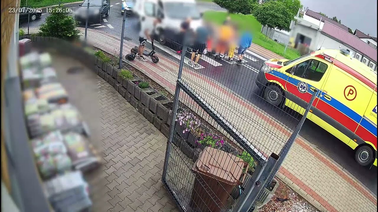 Lubawa. 12-latek na hulajnodze pod kołami dostawczaka. Cud, że przeżył