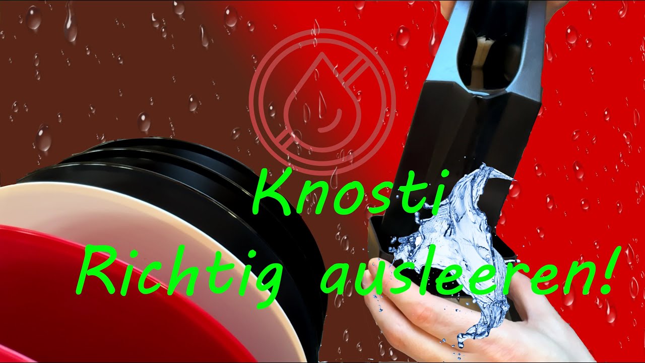 Wie man die Plattenwaschmaschine von Knosti richtig ausleert :)