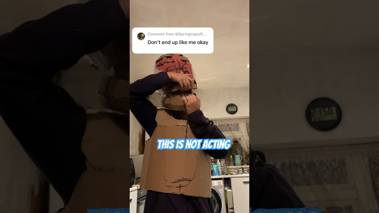 Be cosplay careful #fnaf #springtrap #springlock #cosplay #cardboard #viral #costume #robot #rabbit
