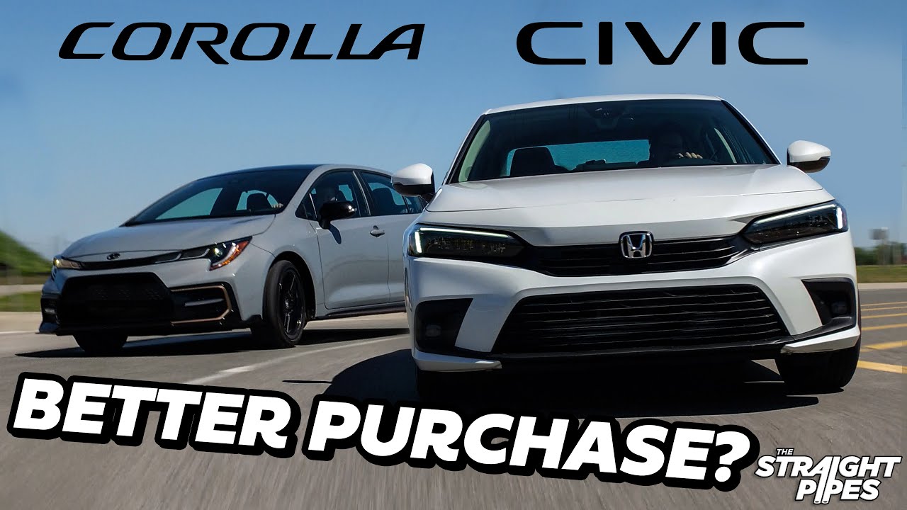 Обзор и сравнение Honda Civic и Toyota Corolla 2022 года