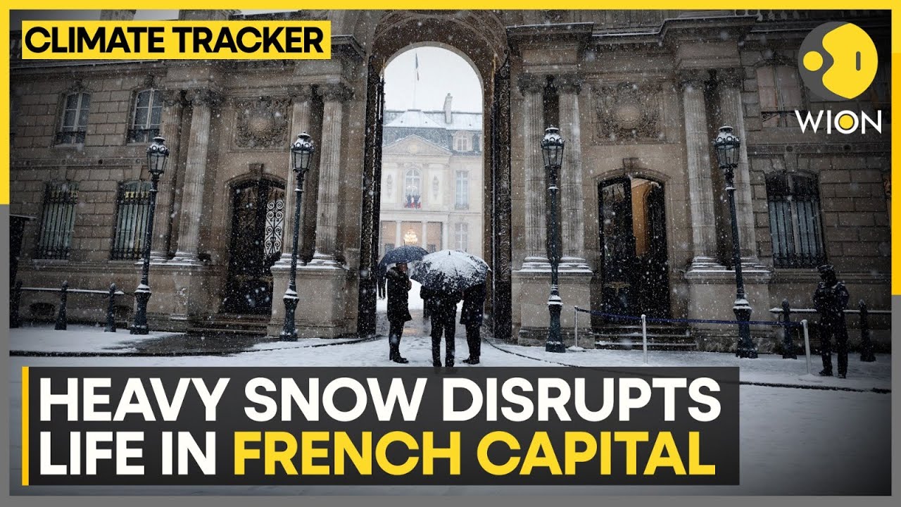 Paris Under Snow: Snow Blankets Paris in Rare Winter Scene | WION Climate Tracker