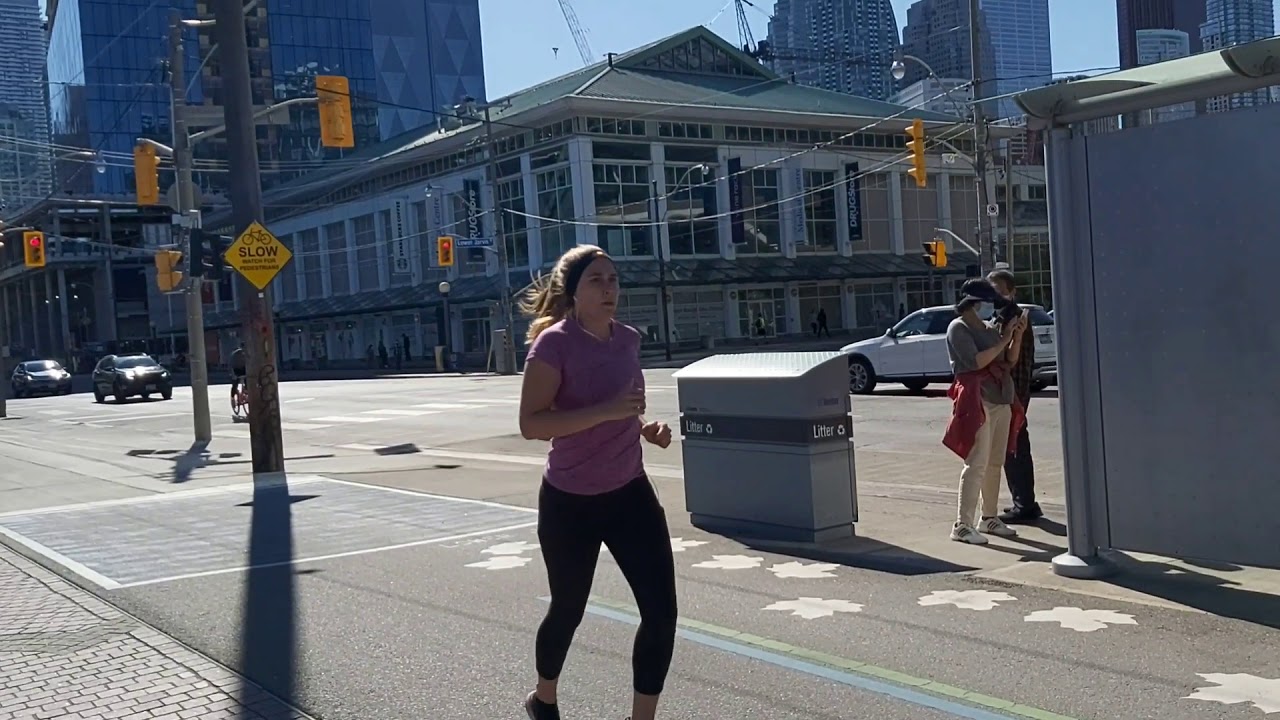 Toronto-Canada , Walking from Lower Jarvis & Jarvis North street , June 2020