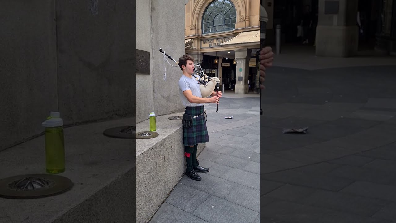 Scotland The Brave Performed by request by talented Scotsman playing the Bagpipes