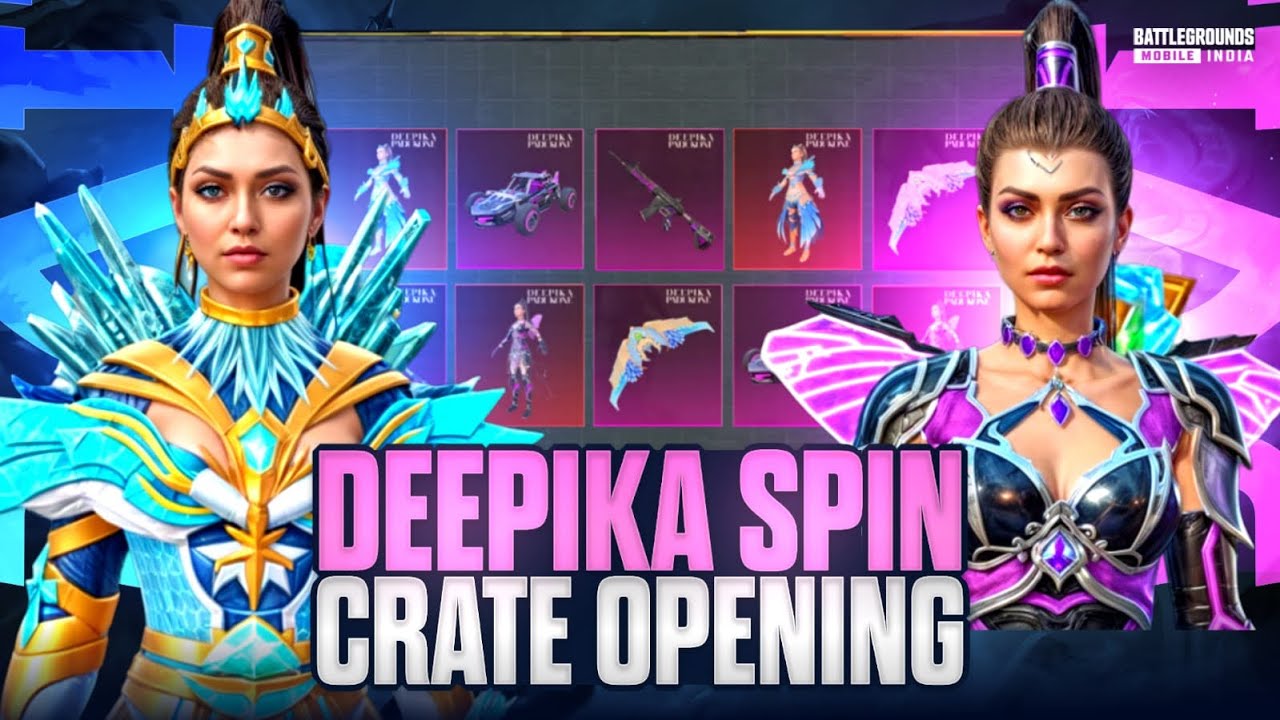 Deepika Spin Crate Opening | Bgmi 9000 UC 😍 | Luckiest Deepika Spin | New Crate Opening BGMI