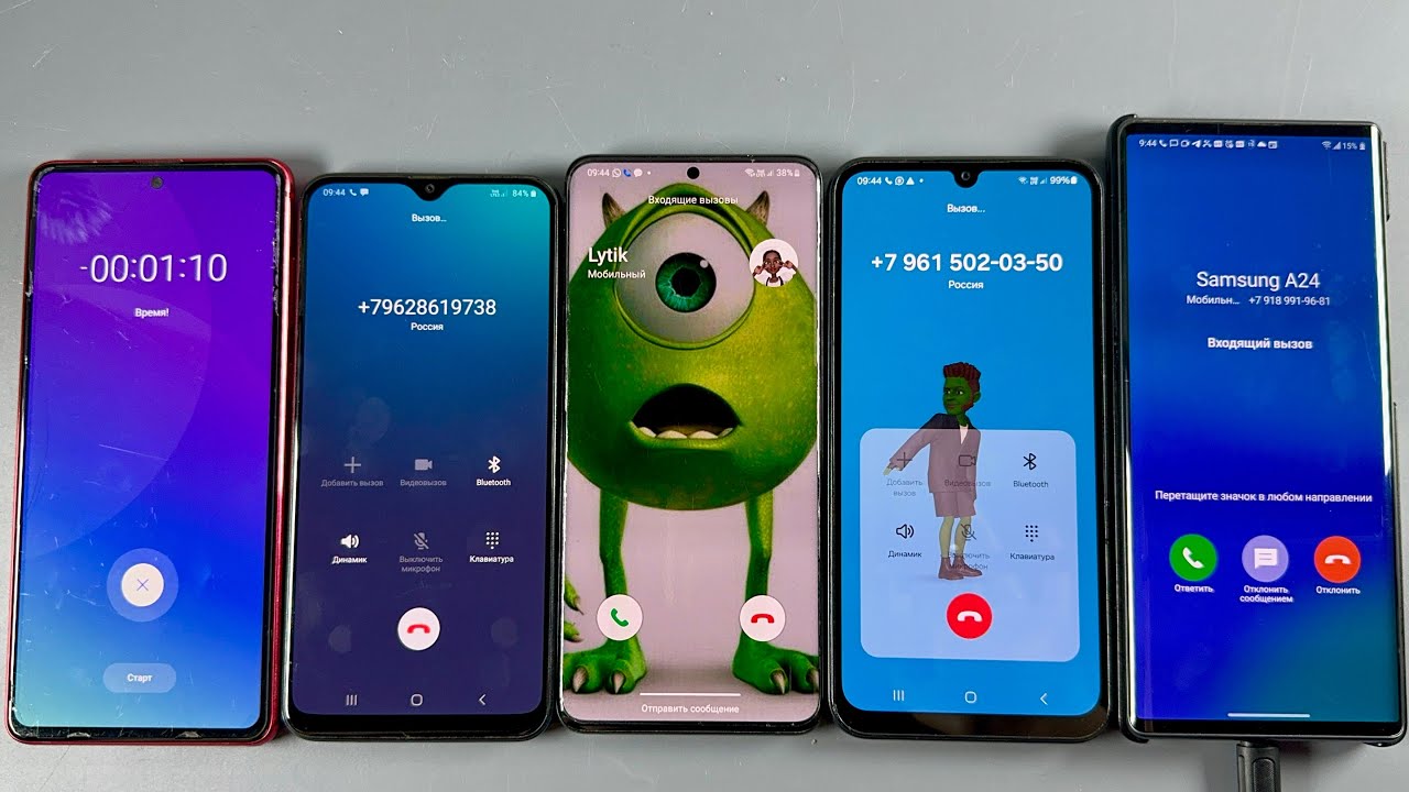 Outgoing Calls Samsung Galaxy Note10 + LG Wing + Samsung Galaxy A50 + Samsung Galaxy S20+ 